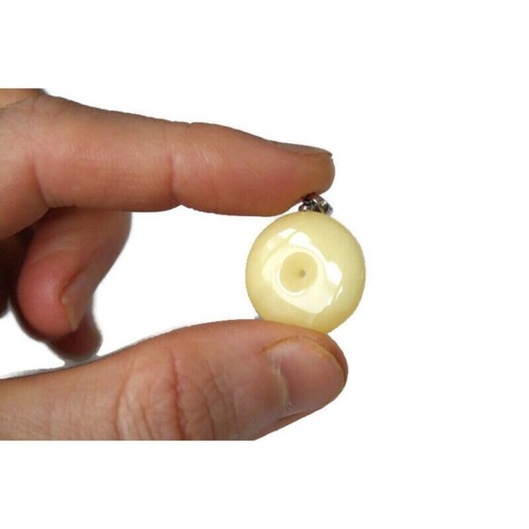 100% Real BALTIC Amber Pendant, Natural Amber Donut Pendant, Royal Butter Amber - Picture 3 of 7